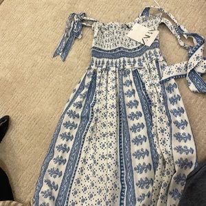 zara midi printed dress